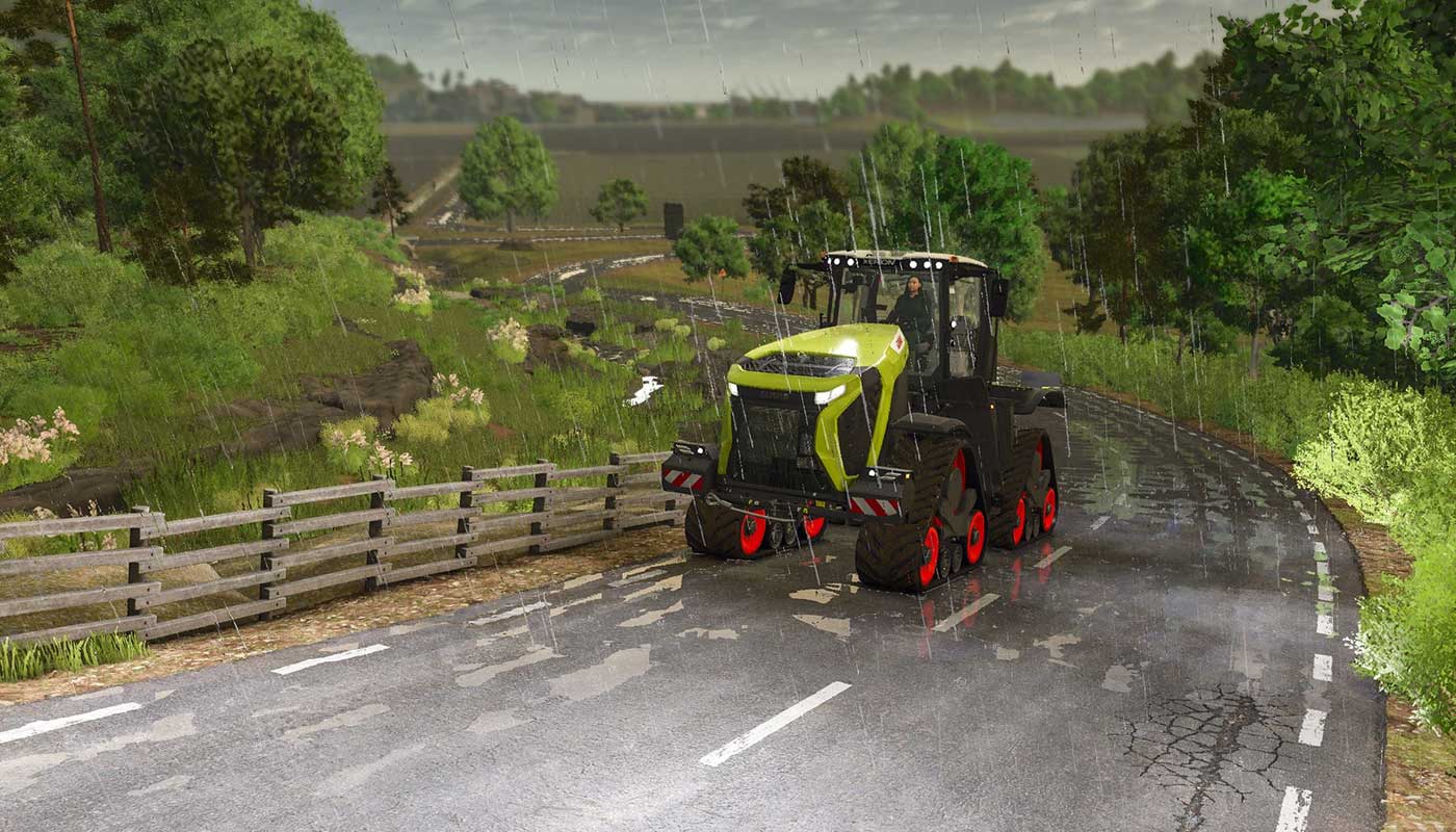 Farming Simulator 25 Review - Wet Roads