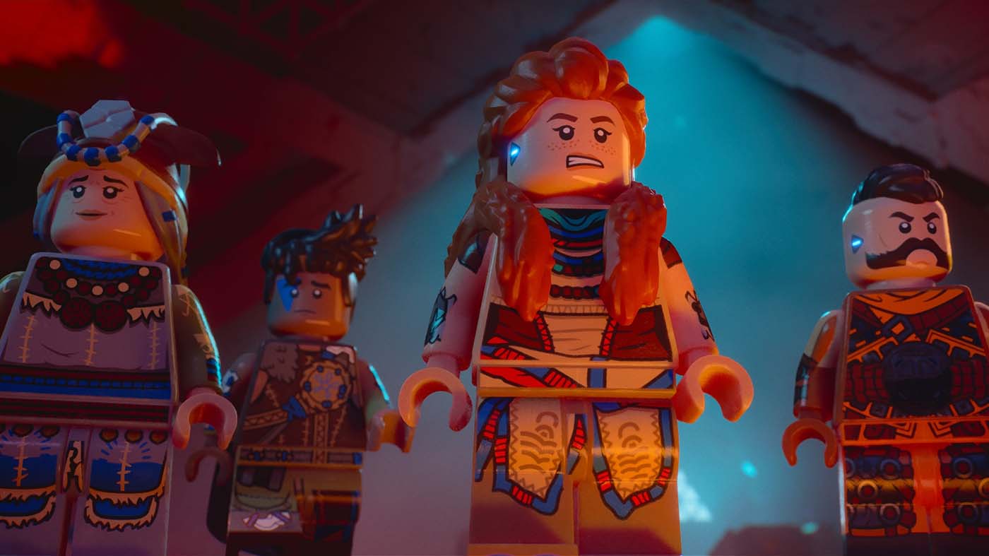 The four playable characters in LEGO Horizon Adventures