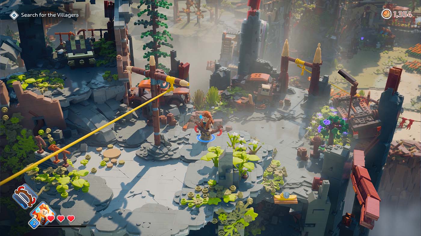 A level environment in LEGO Horizon Adventures.